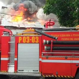 Kebakaran Hanguskan Rumah di Kemayoran Jakarta Pusat