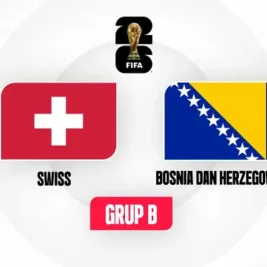 Swiss Hadapi Bosnia demi Amankan Tiket Babak Gugur Piala Dunia 2026