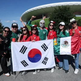 Suporter Meksiko dan Korea Selatan Jaga Keharmonisan di Piala Dunia 2026