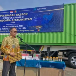 Indofarma Ekspor Lima Kontainer Produk Farmasi ke Afghanistan