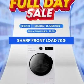 Transmart Full Day Sale 21 Juni 2026: Diskon Mesin Cuci Sharp hingga Rp 2 Juta