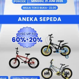 Transmart Full Day Sale 21 Juni 2026: Diskon Sepeda hingga 60%