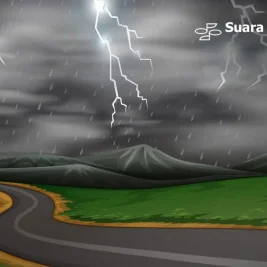 BMKG Prakirakan Hujan Lebat dan Petir di Sumatera Barat