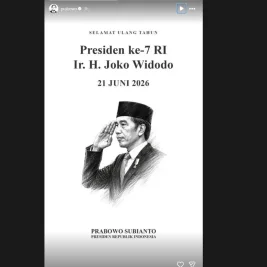 Prabowo Subianto Ucapkan Selamat Ulang Tahun ke-65 untuk Joko Widodo