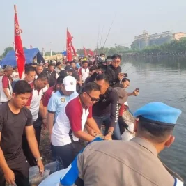 Polres Serang Gelar Lomba Mancing Mania di Danau Puspemkab Serang