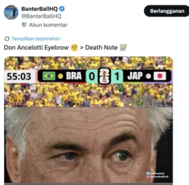 Kejeniusan Ancelotti Puji Netizen Usai Brasil Kalahkan Jepang Dramatis