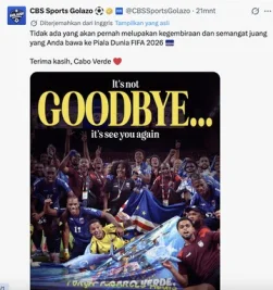 Cabo Verde Bikin Argentina Senam Jantung, Menangkan Hati Netizen
