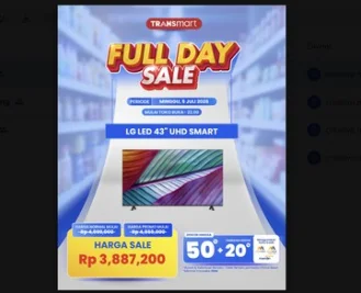 LG LED 43 UHD Smart TV Diskon Besar di Transmart Full Day Sale