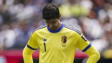 Courtois Ungkap Keinginan Bertahan Meski Cedera Saat Belgia Kalah dari Spanyol