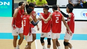 Timnas Voli Putra Indonesia Lolos Semifinal SEA V Cup Usai Kalahkan Filipina