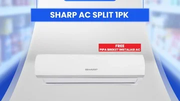 AC Split 1 PK Sharp Diskon Jutaan Rupiah di Transmart Full Day Sale