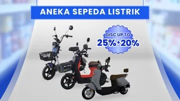 Transmart Full Day Sale Kembali, Diskon Sepeda Listrik hingga 25%+20%