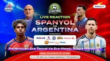 Ramaikan Final Piala Dunia 2026 Spanyol vs Argentina dengan Live Reaction d'Hattrick