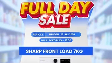 Transmart Full Day Sale: Mesin Cuci Sharp Hemat Hingga Rp 2 Jutaan