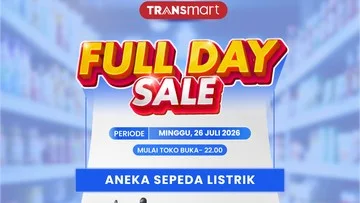 Transmart Full Day Sale: Diskon Besar Sepeda Listrik hingga 25%+20%