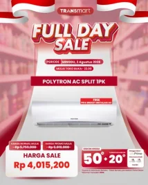 AC Polytron 1 PK Miring di Transmart Full Day Sale