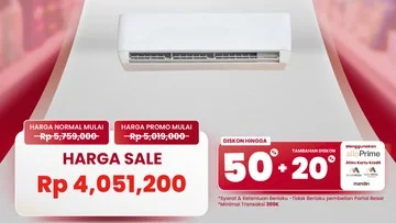 Promo AC Split 1 PK Murah Meriah Saat Transmart Full Day Sale