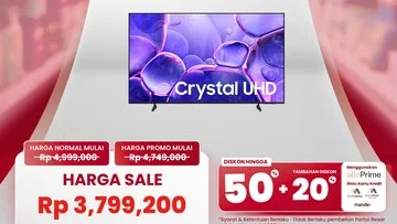 Harga Spesial TV LED 43 UHD SMART Saat Transmart Full Day Sale