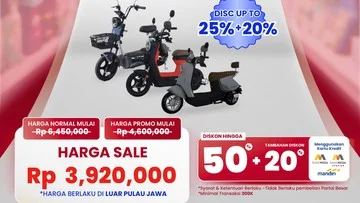 Belanja Sepeda Listrik Lebih Hemat Lewat Transmart Full Day Sale
