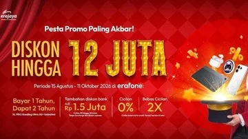 Festival Belanja erafone 2026 Gelar Promo Diskon Belasan Juta Rupiah