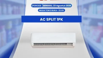 Potongan Harga AC Split 1 PK Polytron Saat Transmart Full Day Sale
