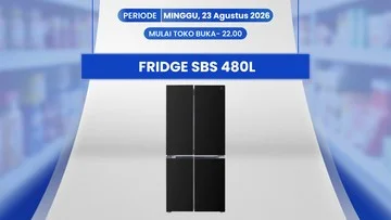 Diskon Kulkas Side by Side 480L di Transmart Tembus Rp 4 Juta