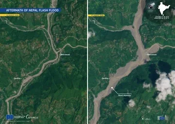 Analisis Satelit Ungkap Penyebab Banjir Bandang Nepal-Tibet