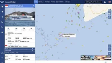 VesselFinder Rekam Pergerakan Terakhir Kapal Virgo di Perairan Banjarmasin