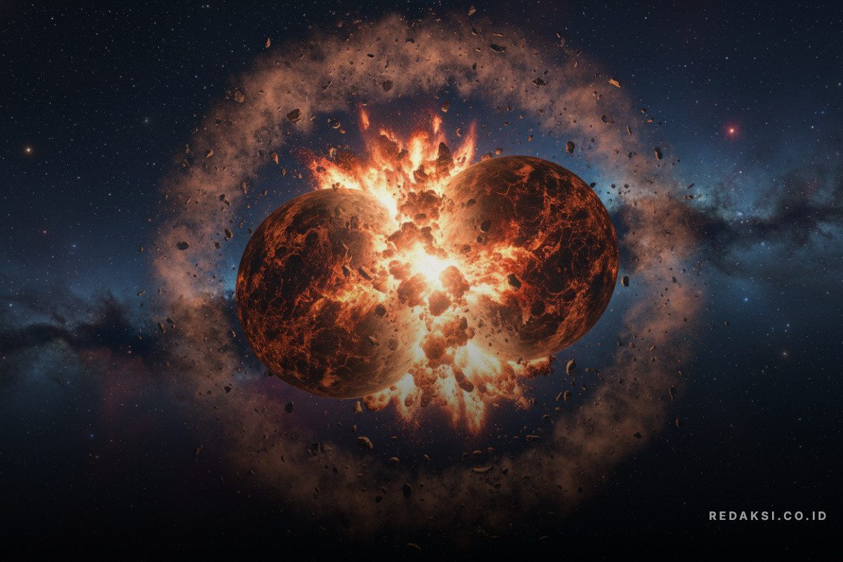 Astronom Deteksi Awan Debu dari Tabrakan Dua Planet Berjarak 11.000 Tahun Cahaya