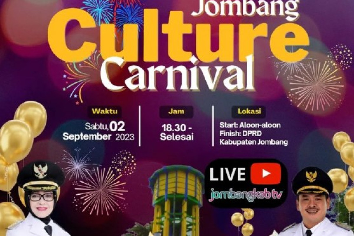 Simak Jadwal Terlengkap Jombang Culture Carnival 2 September 2023, Pembukaan hingga Penutupan Sampai Jam Berapa?